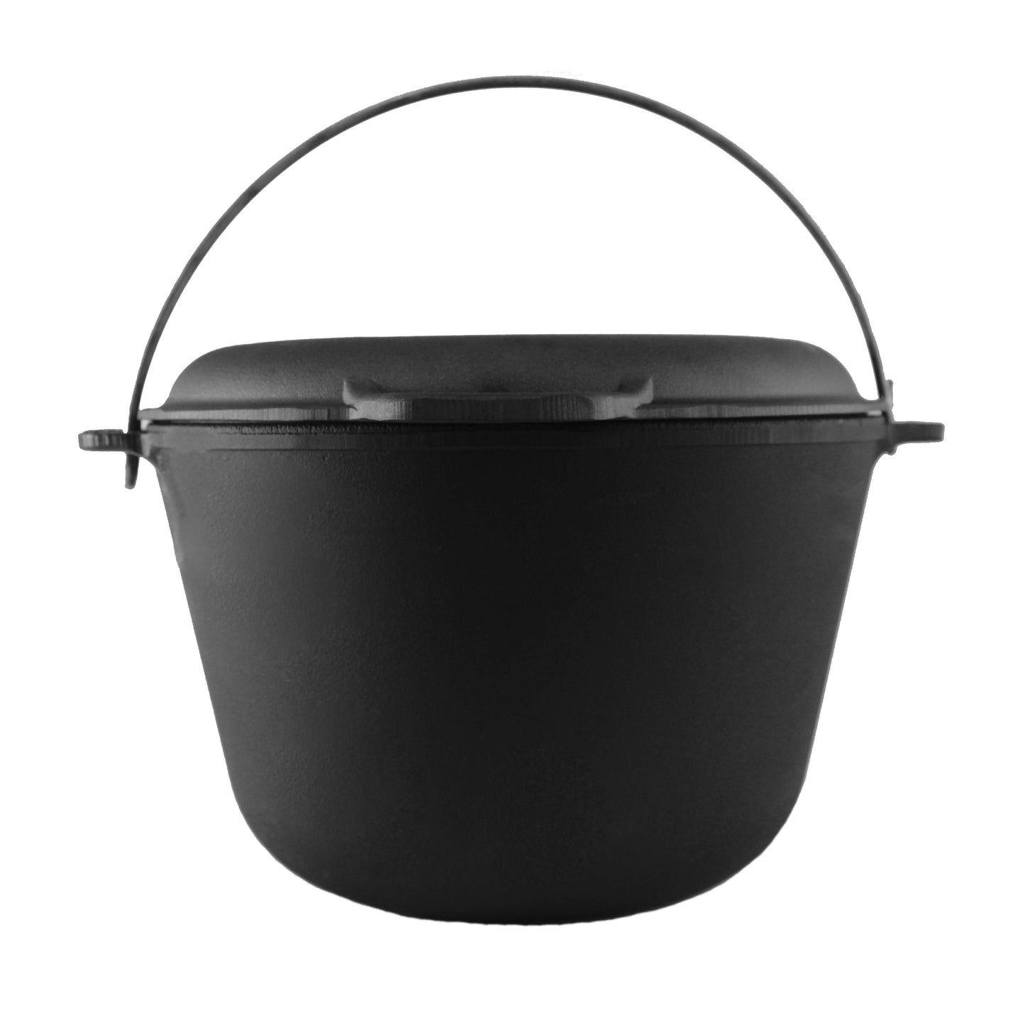 8 L Cast Iron Camping Pot with Skillet Lid