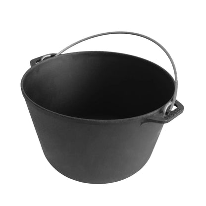 8 L Cast Iron Camping Pot with Skillet Lid