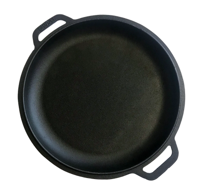 8 L Cast Iron Camping Pot with Skillet Lid